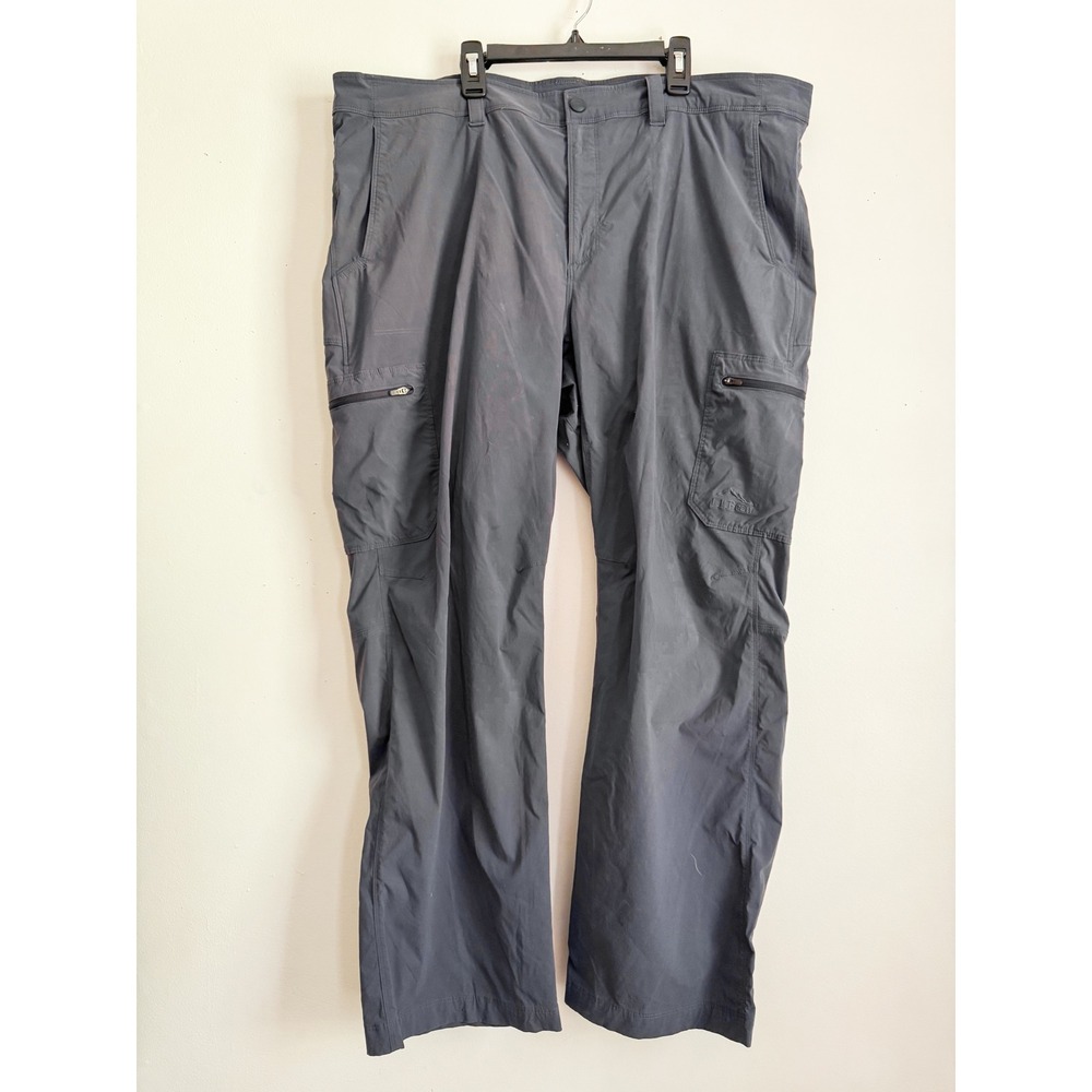 LL Bean Cresta Hiking Pants Mens 42x29 Gray Nylon Spandex Cargo Outdoor 506421